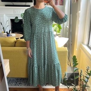 Zara Printed Midi Dress